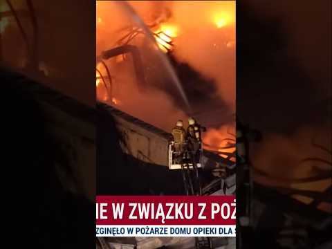 Zarzuty dla podejrzanego o nieumyślne wywołanie pożaru hali w Płocku thumbnail