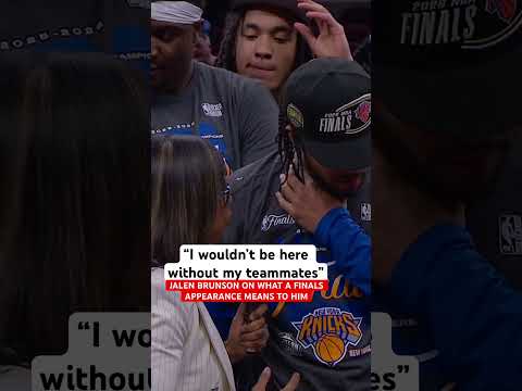 Jalen Brunson talks what it means for the Knicks to advance to the Finals thumbnail