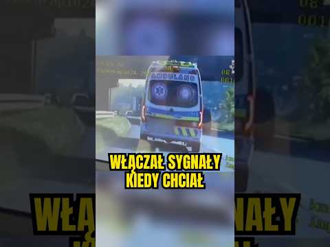 ? Nerwowy kierowca ambulansu włączał sygnały, kiedy mu się podobało ? thumbnail