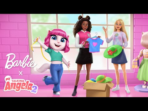 Barbie & Barbie Help Angela ✨👗 My Talking Angela 2 x @Barbie Trailer thumbnail