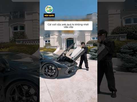 Kiếp nạn anh chàng đi du lịch bằng siêu xe mà cốp xe không nhét vừa vali #shorts thumbnail