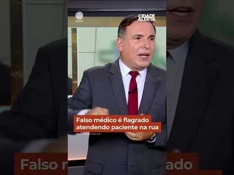 Falso médico é flagrado atendendo paciente na rua #Shorts #CidadeAlerta thumbnail