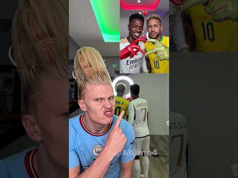 Haaland, Neymar, and Vinícius Went Full Meme Mode 😂🔥 #football #parody #trending thumbnail