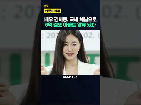 배우 김사랑 '국세 체납' 6억 대 김포 아파트 압류 / KNN thumbnail