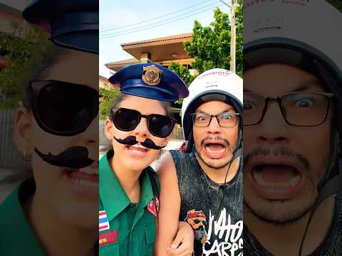พ่อทำผิดตรงไหน คุณตำรวจ!! 👮🏻‍♂️😂 #funny #comedy #drama #humor #memes #youtube #shorts #minmayang thumbnail