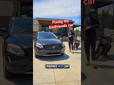 My girlfriend made me do this ? #car #carcrash #girlfriend #couple #bikerboy thumbnail