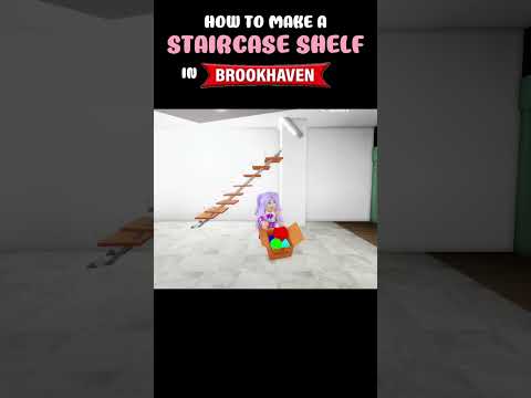 How to make STAIRCASE SHELF in brookhaven thumbnail
