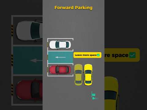 Forward Parking in 20 Seconds: Zero Scratches! ? #driving #parking #parkingtips #drivinglessons thumbnail