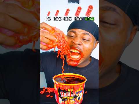 Spicy Buldak Burritos 1-100 Percent!? 🥵 thumbnail