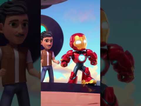 Ultron interrupts Tony's band performance 😣 | Meet Iron Man and his Awesome Friends | Disney Jr. thumbnail