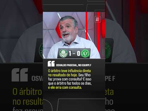 OSVALDO PASCOAL, SOBRE PALMEIRAS X CHAPECOENSE: "A ARBITRAGEM TEVE INFLUÊNCIA DIRETA" #shorts thumbnail