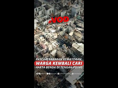 PASCAKEBAKARAN KEMAYORAN, WARGA KEMBALI CARI HARTA BENDA DI TENGAH PUING #short thumbnail