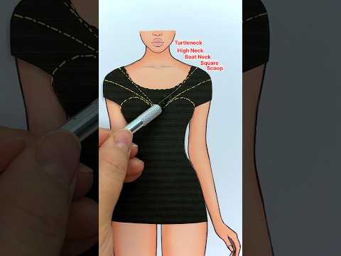 Types of Neckline 💛 Like & Save! ☺️✨ thumbnail