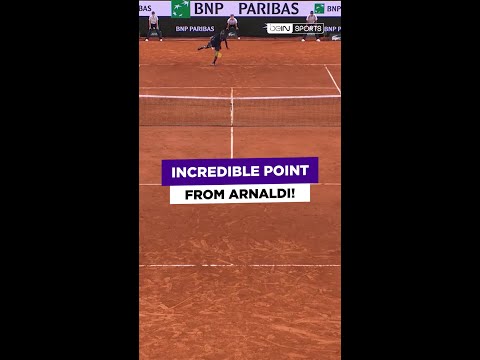 Matteo Arnaldi's INCREDIBLE hard-earned point in his win against Frances Tiafoe! #shorts #RolandGarr thumbnail
