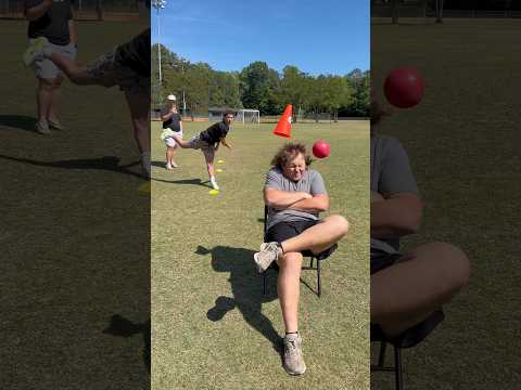 3 Cone Trickshots Wins😂🏈 #game #accuracy #dodgeball #funny #targetpractice thumbnail