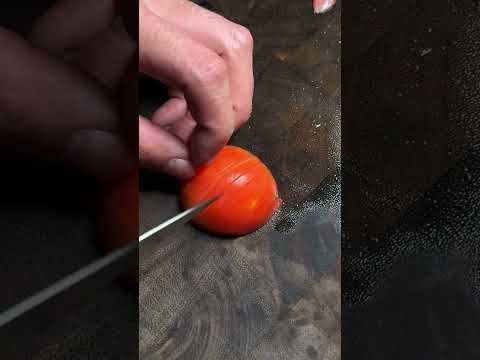 Rui “Golden Fall” Sujihiki slicing up truss tomatoes  #fyp #satisfying #kitchenknife #japaneseknife thumbnail