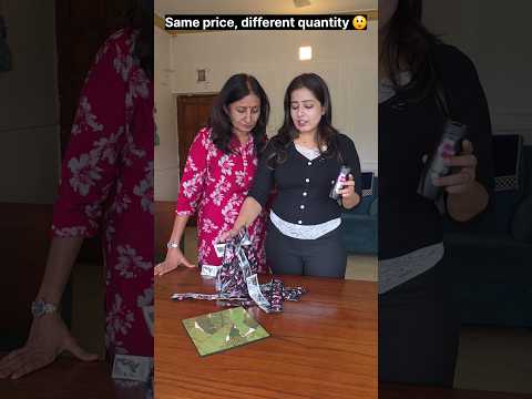 "85rs ki shampoo bottle Vs sachets ki quantity." 😲🤯🤩 #relatable #trending #shorts thumbnail