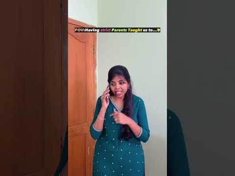Strict Parents taught us to?Watch till the end?#sharmilageorge #shorts thumbnail