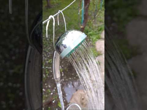 How to Make a Great Camping Shower from a Plastic Canister #diy #camping #outdoors #tips #tricks thumbnail