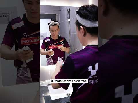 Khi Viktor Axelsen Đánh Răng? #vnb #badminton #caulong #shortsvideo #shorts thumbnail