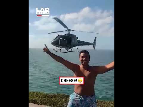 Police Helicopter Takes Photo With Tourists 😲 thumbnail
