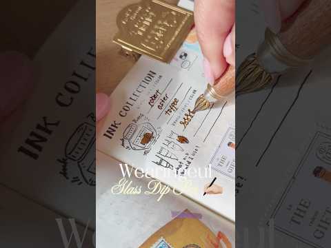 Unboxing and trying the Wearingeul Glass Dip pen #fountainpen  #journaling thumbnail