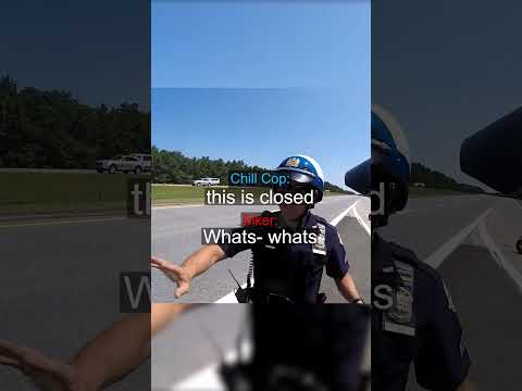 He pulled over to ask a cop why the highway was empty… the answer was not what he expected ? thumbnail