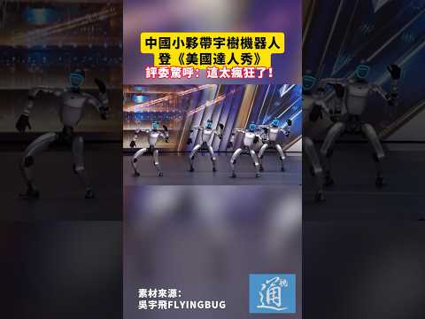 中國小夥帶宇樹機器人登《美國達人秀》，評委驚呼：這太瘋狂了！#unitree thumbnail