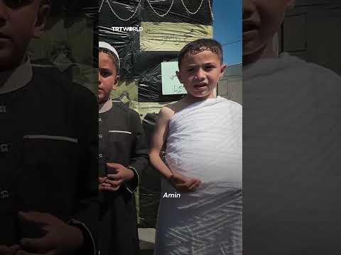 Palestinian children reenact the Hajj pilgrimage in Gaza amid war thumbnail