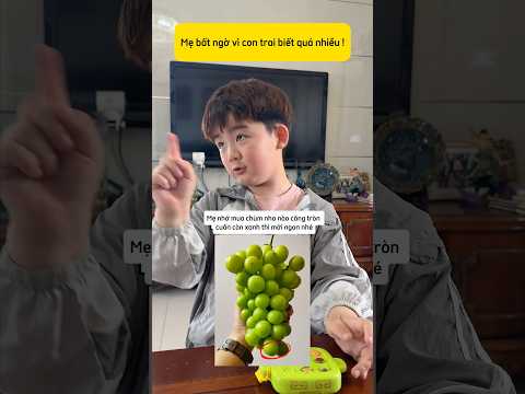 Cậu bé nhắc mẹ chọn trái cây ngon thumbnail