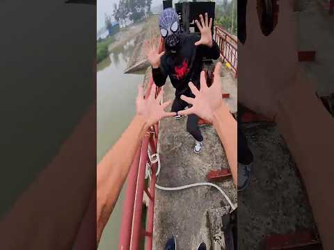 Angry Spider Man Fake 🥵🤬Part 35.0 #spiderman #parkour #pov  #funny #bubblesgangz thumbnail