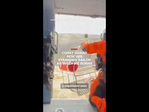 Coast Guard rescues stranded sailor as wildfire burns thumbnail