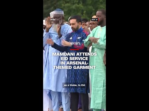 Mamdani attends Eid service in Arsenal-themed garment thumbnail