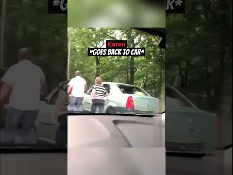 Karen Gets Instant Karma After Damaging Car #shorts thumbnail