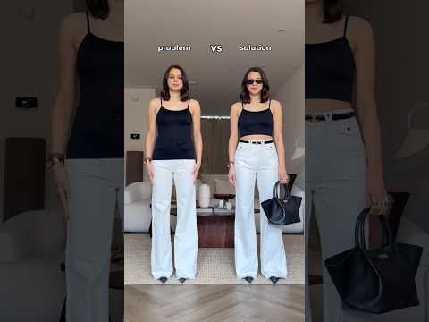 How to crop your top! 🤯 (will stay all day) | YES or NO? To this top hack🤍 #fashion #outfitideas thumbnail