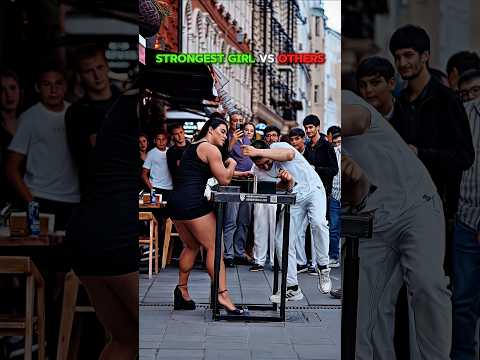 Strongest Woman on The Planet vs Armwrestler #armwrestling thumbnail