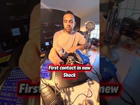 First contact in my shack! #hobby #hamradio #radioantenna #hamradiolife thumbnail