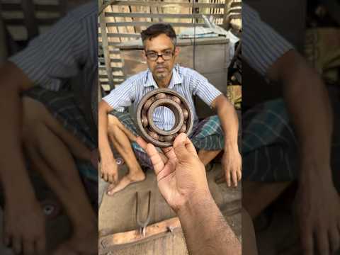 Amazing Skill! Giant Knife Made from Old Car Bearings #shorts thumbnail