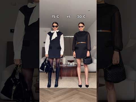 15°C vs 30°C… Which outfit would you wear right now? ☀️ #outfitideas #fashion thumbnail