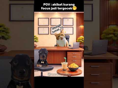 kalian pasti tergocek juga kan 🤭 #memes #cat #komedi #lucu #logika #trending thumbnail