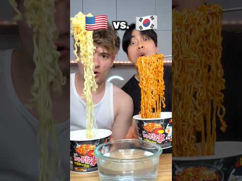 USA vs. KOREA How to Eat Ramen👹 thumbnail