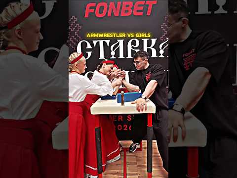Armwrestler vs 3 Girls 🥶🔥 Armwrestling with Girls #armwrestling thumbnail