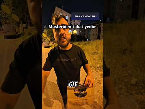 Müşteriden tokat yedim 😱😂 #shorts #viral #keşfet #kurye #reels #fyp #tiktok #motovlog #trendyolgo thumbnail