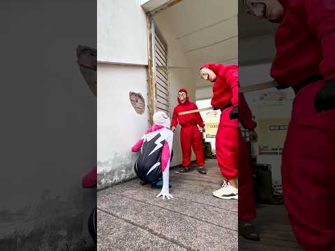 SPIDERMAN vs MONEY HEIST / PART.17 #spiderman #parkour #moneyheist thumbnail