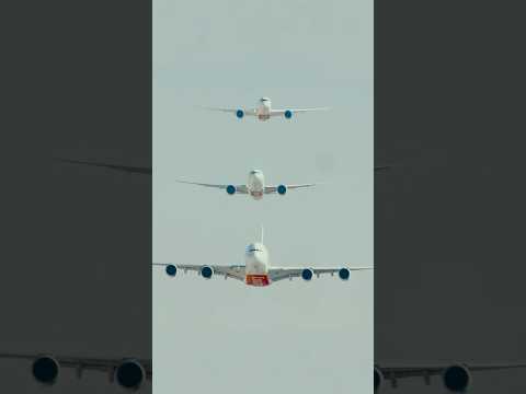 Unreal Emirates Formation Flyover with Three Aircraft at Dubai Airshow 2025 thumbnail