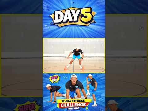 Almost halfway there! Day 5 ?Keep showing up! #fitnesschallenge #kidsfitness #kidsworkout thumbnail