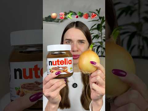 STRANGE NUTELLA COMBOS😋 #food #mukbang thumbnail