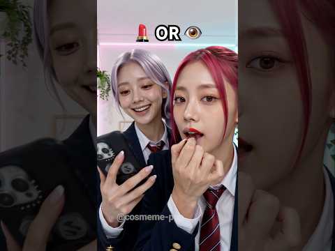 Her Makeup Went From Cute to Chaos 💄💥  #kpop #parody #meme thumbnail