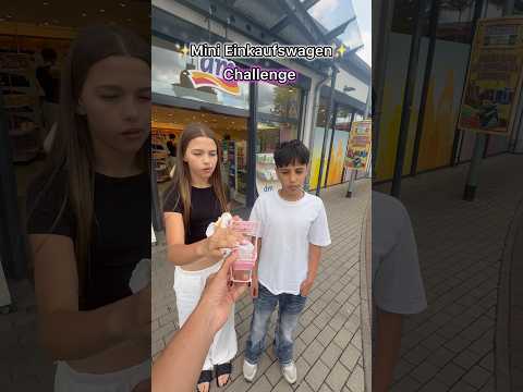 MINI EINKAUFSWAGEN CHALLENGE ‼️✨😭#shorts thumbnail