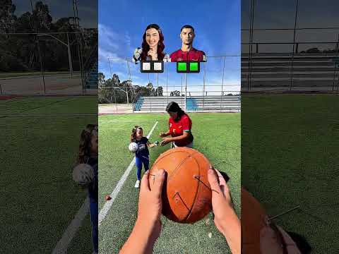 Will he catch the ball?? Luluca vs Cristiano!! #gamechallenge thumbnail